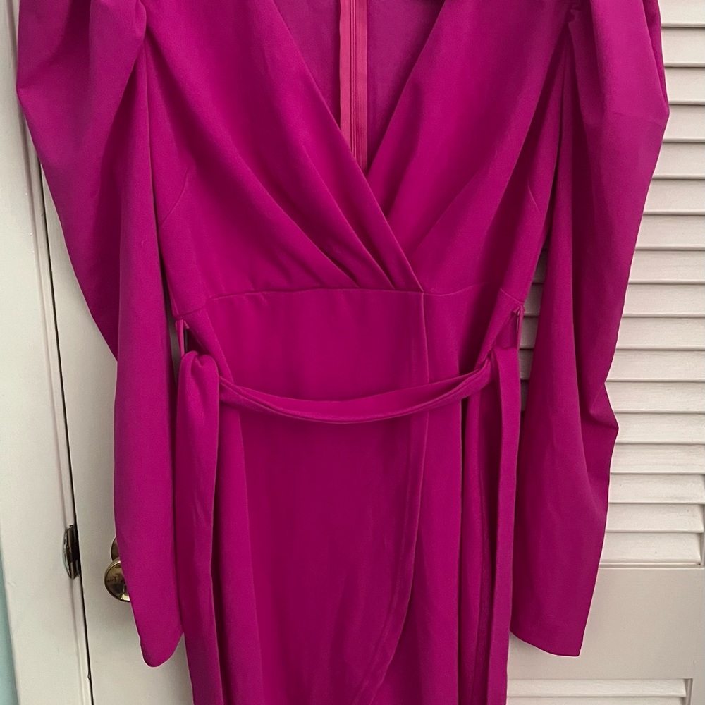 “Dancing with you” dress in magenta